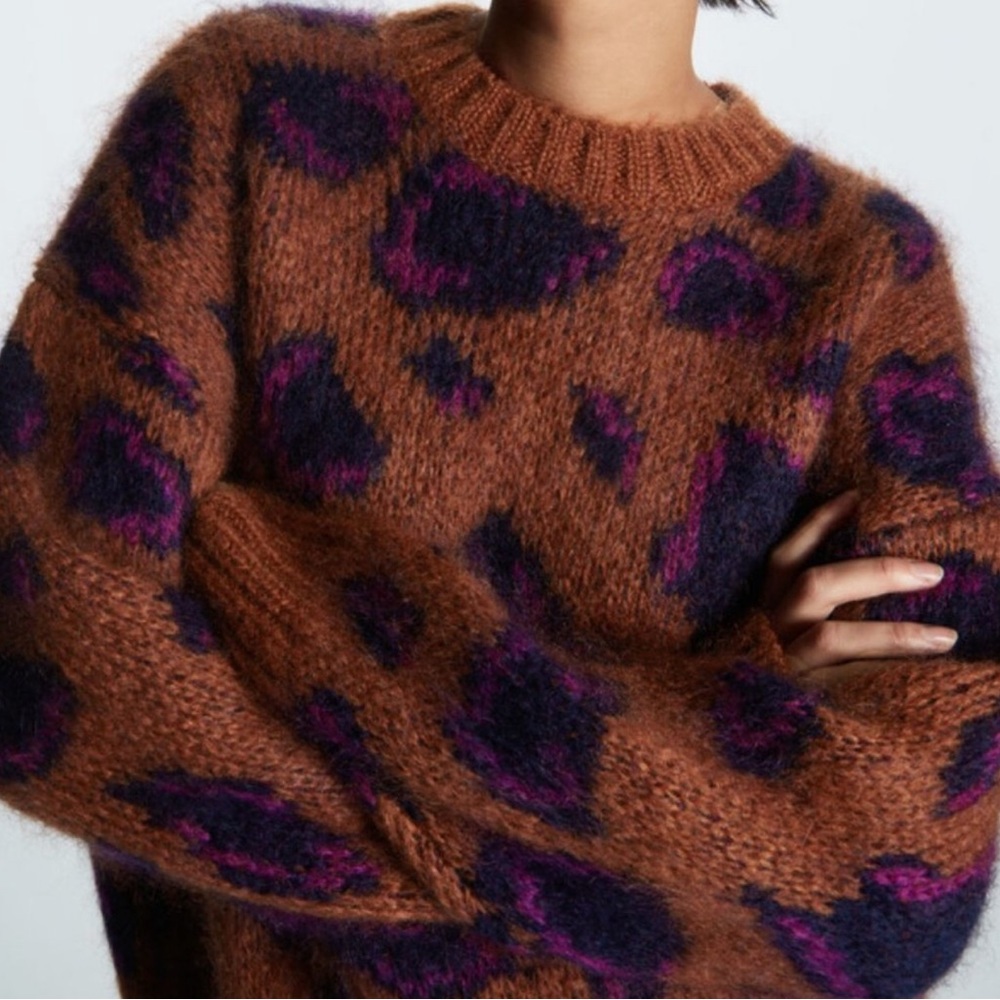 Cos Jacquard Mohair Sweater - Picture 2 of 4